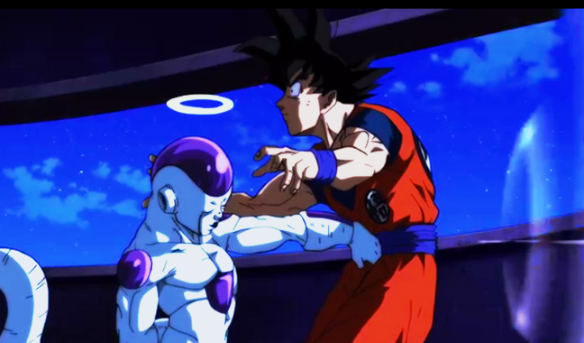 fireza punching goku