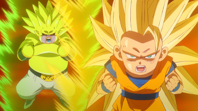 dragonballdaimaepisode18 Super Saiyan 3 Goku and Super Saiyan3 Majin Duu in Dragon Ball Daima